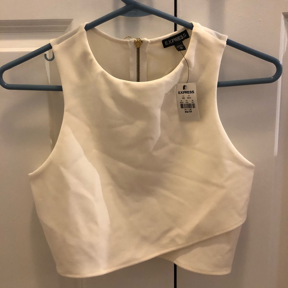 Off white crop top